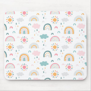 Cute Weather Pattern Mousepad