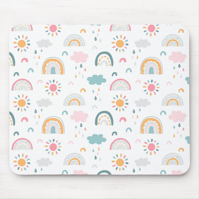 Cute Weather Pattern Mousepad (Vorne)