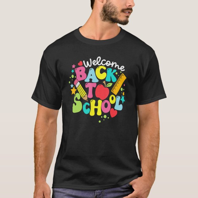 Cute Welcome Back To School Class Teaching Student T-Shirt (Vorderseite)
