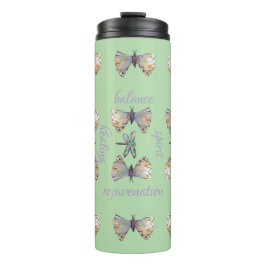 Cute Whimsical Dragonfly Butterfly Maureen Girard Thermosbecher