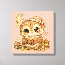 Cute Whimsical Watercolor Animal Leinwanddruck