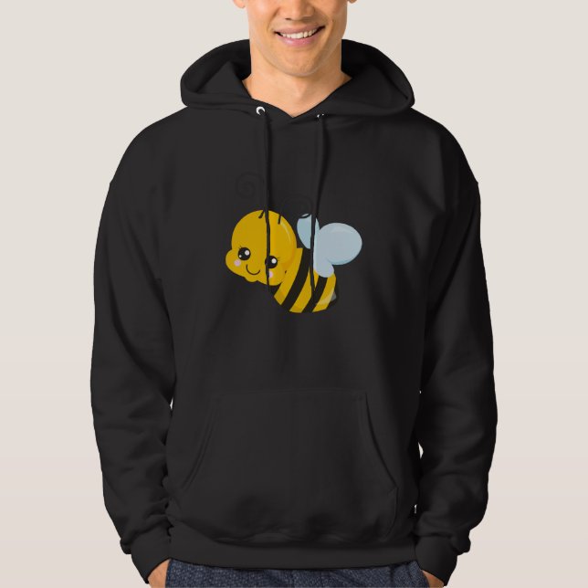 Cute Wholesome Bee Save the Bees Bumblebee Hoodie (Vorderseite)