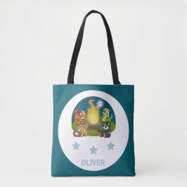 Cute Wild Animals Night Jungle Camping Party Tasche