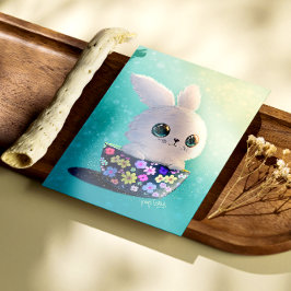 Cute Wildlife Of Spring Guardian: Bunny in Bloom Poster