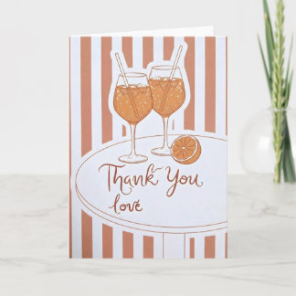 Cute Wine Lover Gift Thank You Love Bridesmaid Karte