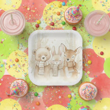 Cute Winter Forest Animals Kids' Christmas Fun Pap