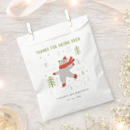 Cute Winter Forest Bear Ski Any Age Kids Geschenktütchen