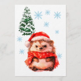 Cute Winter Woodland Animal Birthday Invitation - 