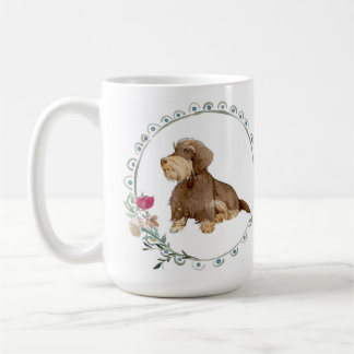 Cute Wirehair Dachshund tasse en céramique