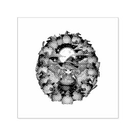 Cute Witch Creating Magical Moments With Toads Permastempel