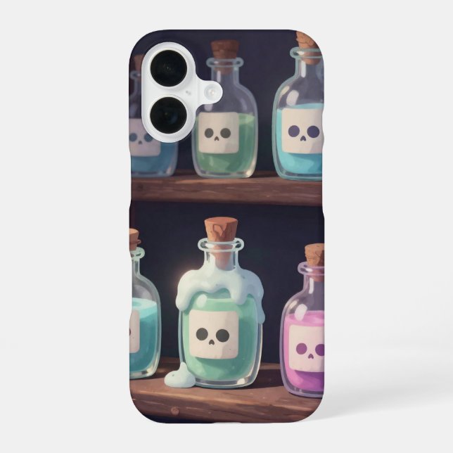 Cute Witch Potion Phone Case iPhone 16 Hülle (Rückseite)