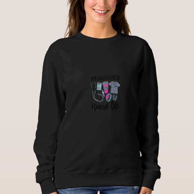 Cute women RN symbol nursing job work nurse geront Sweatshirt (Vorderseite)
