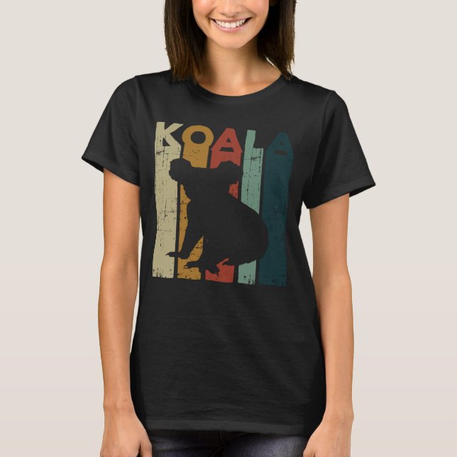 Cute Womens Mens Kids Retro Koala Bear  Zookeeper T-Shirt (Vorderseite)