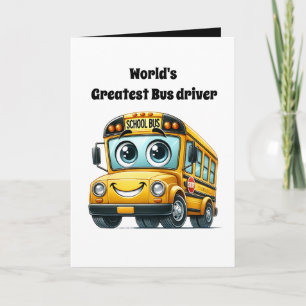 Cute World's größter Busfahrer Nachricht hinzufüge Karte