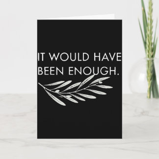 Cute would have been enough chosen people funnyCut Karte