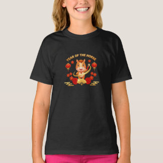Cute Year of the Horse Chinese New Year 2026 T-Shirt