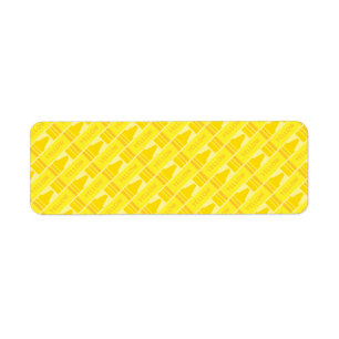 Cute Yellow Crayon Artsy Pattern
