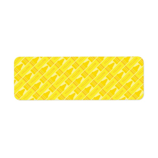 Cute Yellow Crayon Artsy Pattern (Vorne)
