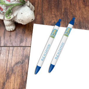 Cute Yellow Duckkkid Stylo bleu enfant