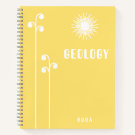 Cute yellow Notebook Notizbuch