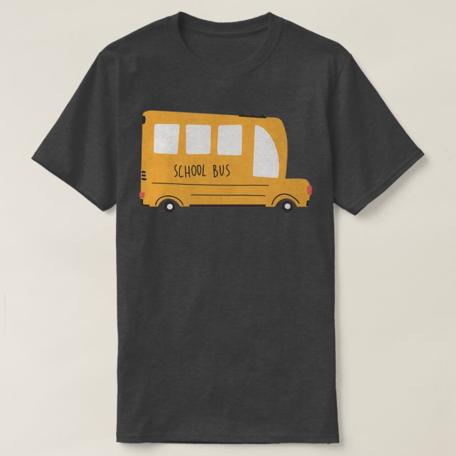 Cute Yellow School Bus 1 T-Shirt (Design vorne)