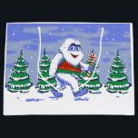 Cute yeti christmas in forest große geschenktüte<br><div class="desc">Bigfoot yeti Monster Christmas,  Drawn Fluffy Furry Friends,  Crazy Smile Halloween Colorful,  Fun xmas cool Cheerful ,  Snow man cartoon snowman,  Fantasy Holiday sasquatch,  liebenswürdiges Drawing Mascot,  Winter funny Art,  Snoature Snoature Snow Snow Snow Snoature Snow Snow Sury Sury Sury Bigappy Bifogfogfog Bifog Bifog Illustration ot monster christmas</div>