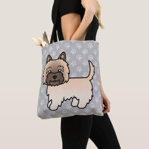 Cute Zeichnung eines Wheaten Cairn Terrier Hundes Tasche