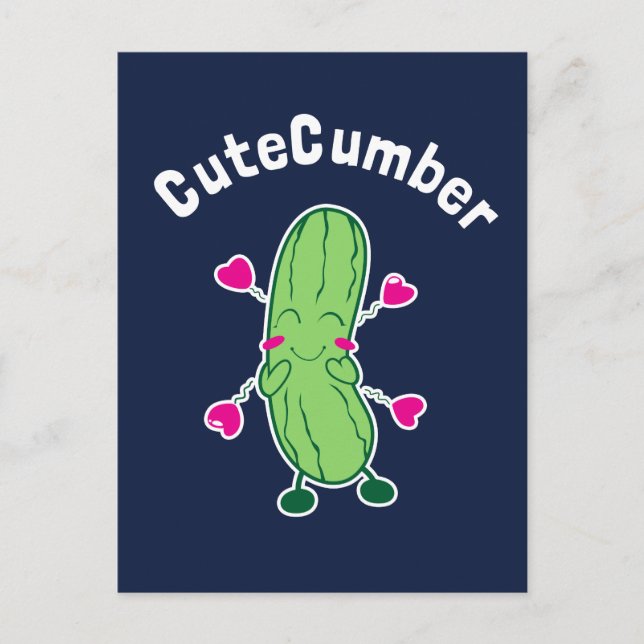 CuteCumber Postkarte (Vorderseite)