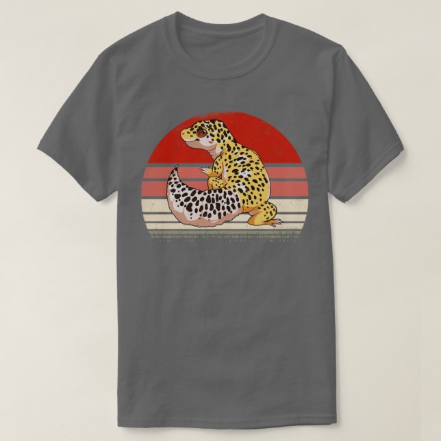 CuteLeopard Gecko Retro Lizard Vintag T-Shirt (Design vorne)