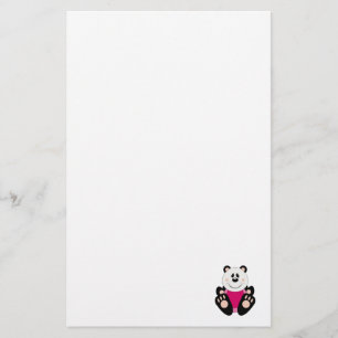Cutelyn Baby Girl Panda Bear Briefpapier