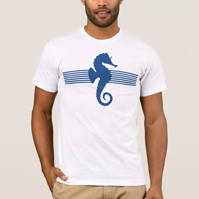 CuteNavy Blue Horse T-Shirt (Vorderseite)