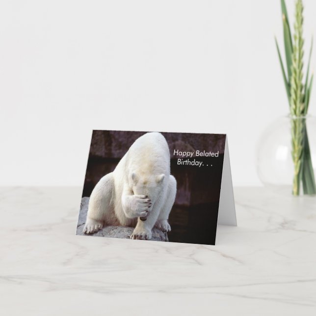 Cuteness Galore Carte d'anniversaire tardive (Devant)