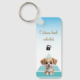 Cuteness Level Keychain – Custom Text & Photo Schlüsselanhänger