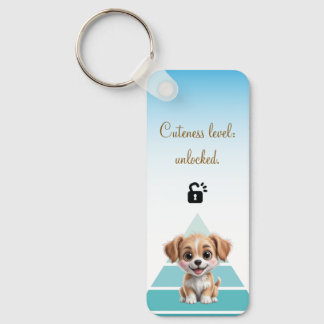 Cuteness Level Keychain – Custom Text & Photo Schlüsselanhänger