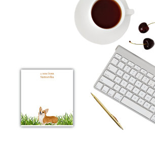Cuter Corgi-Hund personalisiert Notizblock