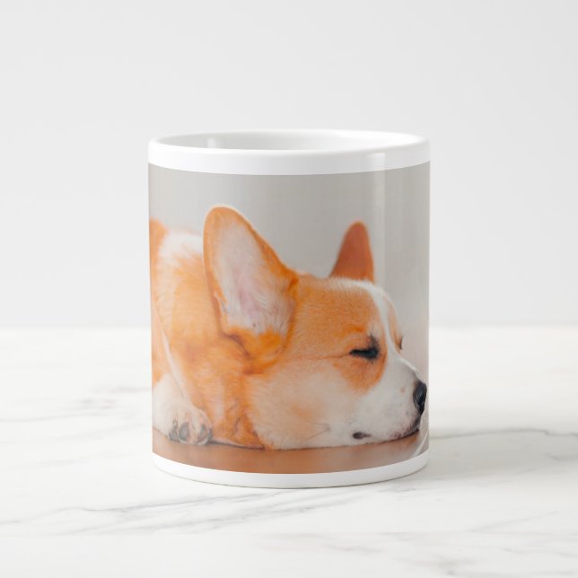 Cutest Baby Animals | Corgi Sleeping Jumbo-Tasse (Vorderseite)