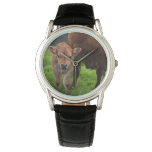 Cutest Baby Animals   Cow & Calf Armbanduhr