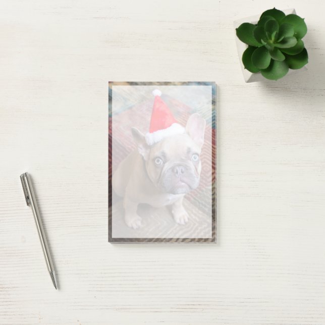 Cutest Baby Animals | French Bulldog Christmas Post-it Klebezettel (Büro)