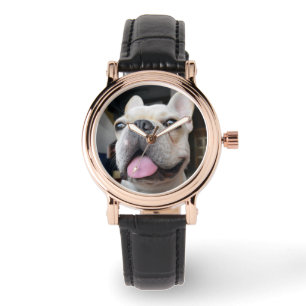 Cutest Baby Animals   French Bulldog Face Armbanduhr