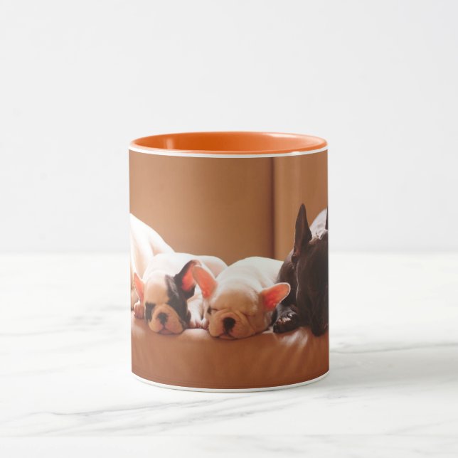 Cutest Baby Animals | French Bulldog Family Tasse (Zentrum)