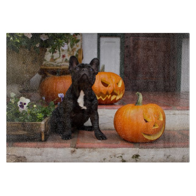 Cutest Baby Animals | French Bulldog Halloween Schneidebrett (Vorderseite)