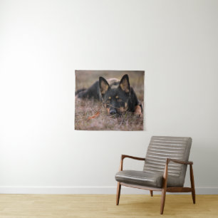 Cutest Baby Animals German Shepherd Puppy Wandteppich