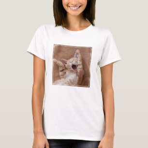 Cutest Baby Animals   Ginger Kitten Yawning T-Shirt