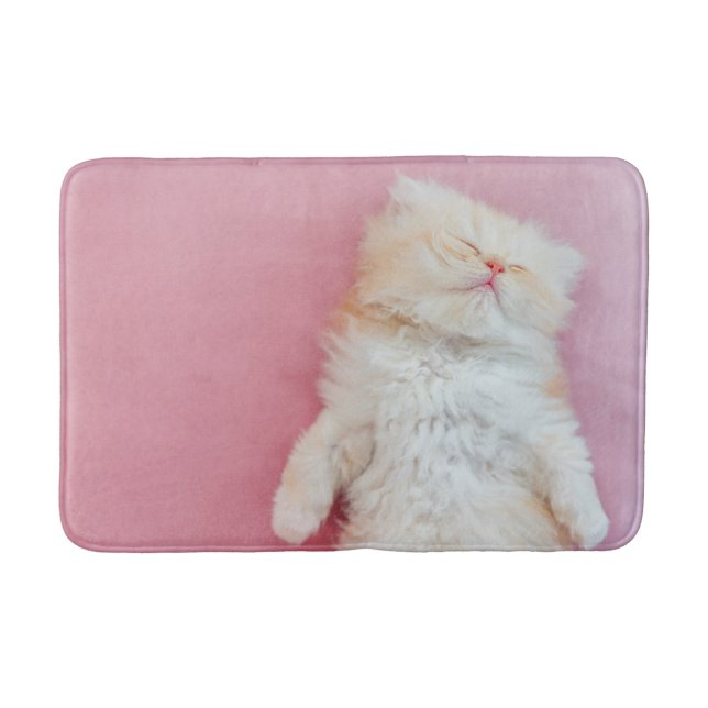 Cutest Baby Animals | Lovely Kitten Sleeping Badematte (Vorderseite)