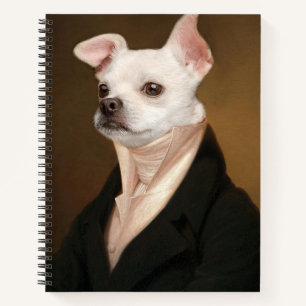 Cutest Baby Animals   Royal Chihuahua Portrait Notizbuch