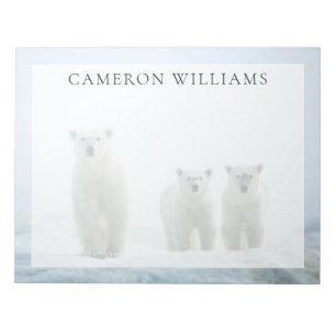 Cutest Baby Animals Three Young Polar Bears Notizblock