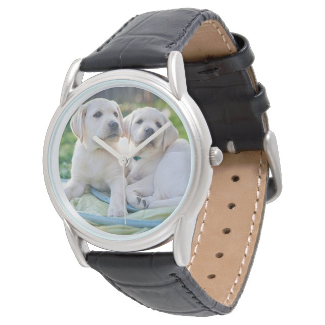Cutest Baby Animals | Yellow Labrador Retrievers Armbanduhr (Schrägansicht)