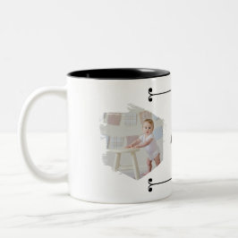 Cutest Baby Ever! Personalized Photo Mug with Name Zweifarbige Tasse