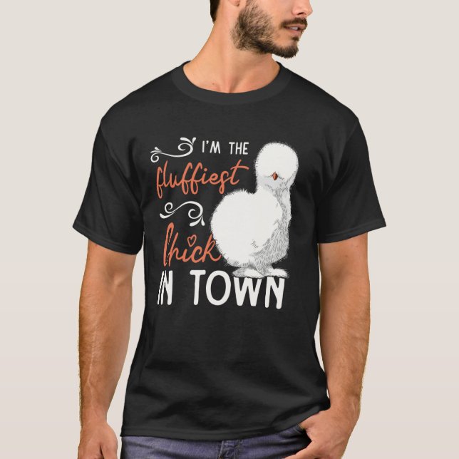 Cutest Silkie Chicken Farmer Farm Chinese Silk Chi T-Shirt (Vorderseite)