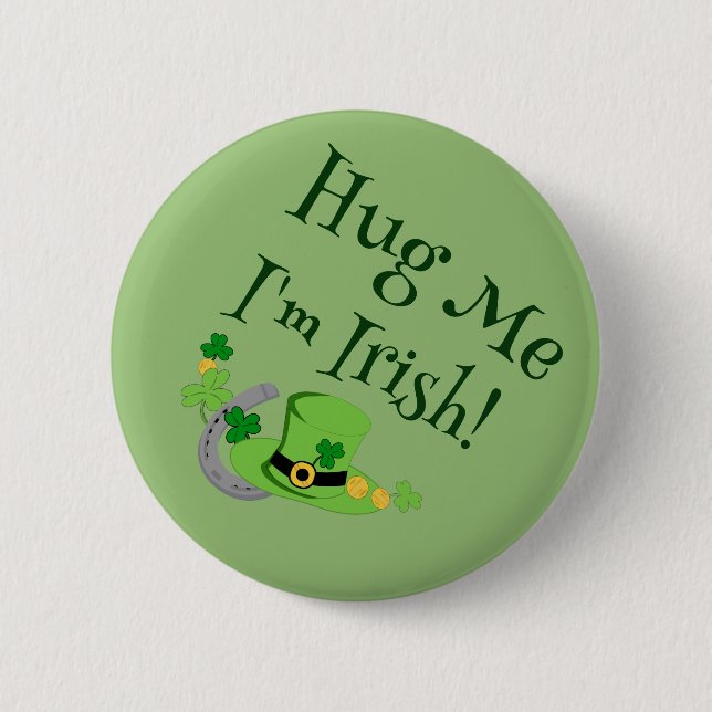 Cutesy Luck für die Iren Button (Vorderseite)